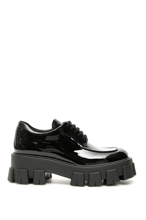 prada platform derby|Women's Prada Platform Shoes .